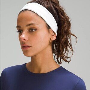 Lululemon White Fly Away Tamer Headband - Stocking Stuffers